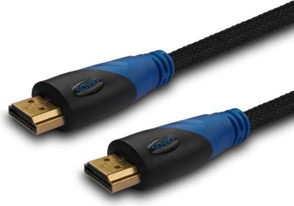 Savio HDMI CABLE 5M V1.4 3D NYLON M-M CL-48
