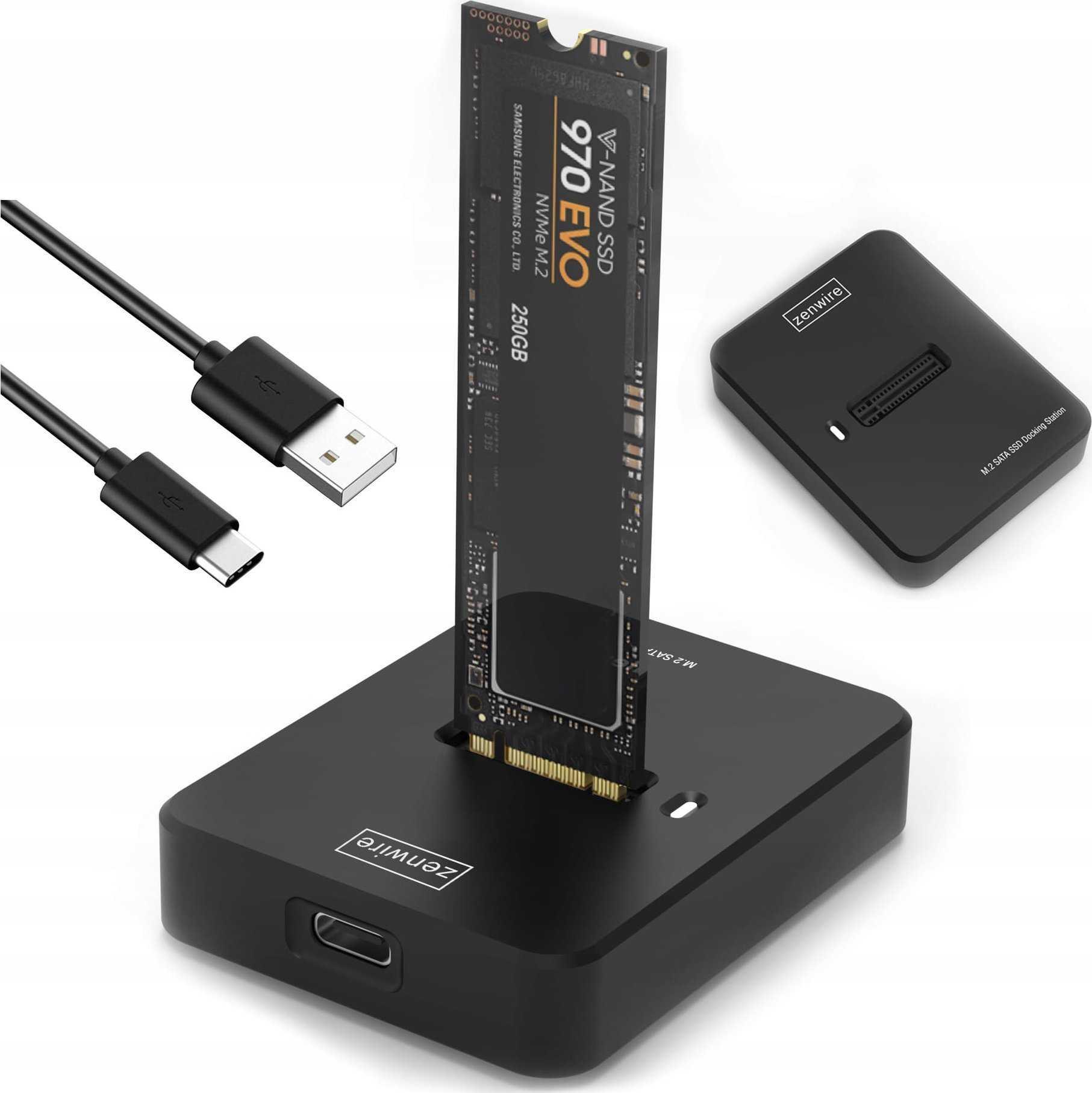 zenwire SSD M2 NVME/SATA USB Black