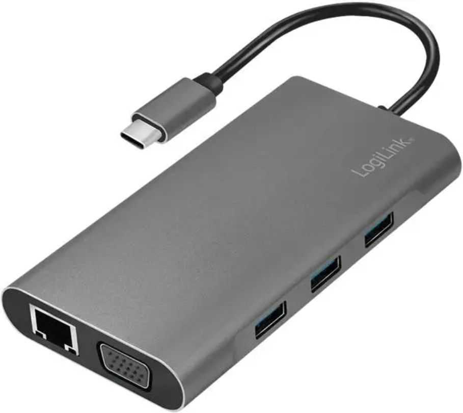 Logilink UA0383 USB-C 10-in-1 Silver