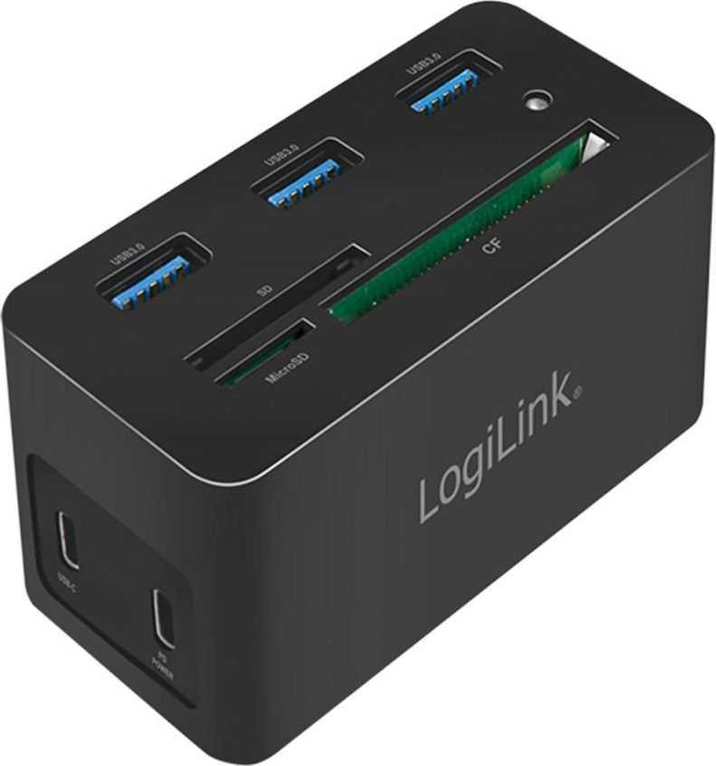 Logilink UA0370 USB-C 10in1 Black