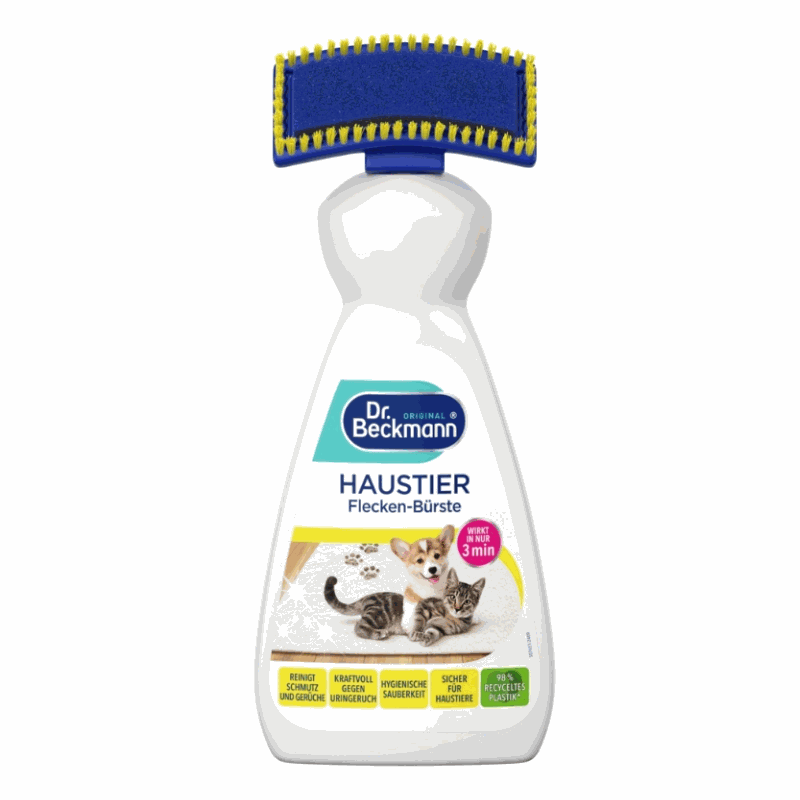 Dr. Beckmann Pet hair and odor remover with brush 650ml
