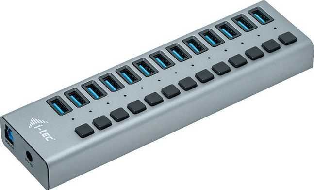 i-tec U3CHARGEHUB13 USB 3.0 Grey