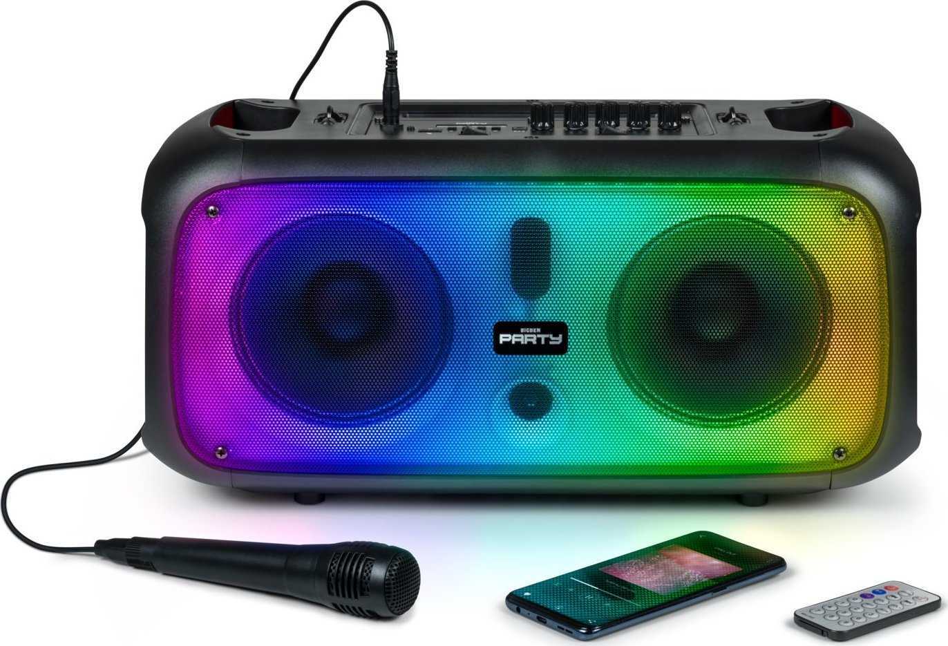 BIGBEN Big Ben Speaker Bluetooth Speaker Microphone Party Cube