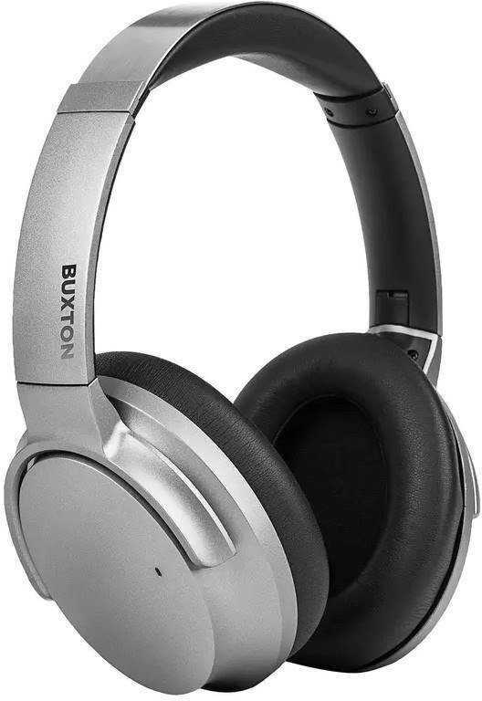 Buxton BHP-18000 - Silver Bluetooth over-ear headphones