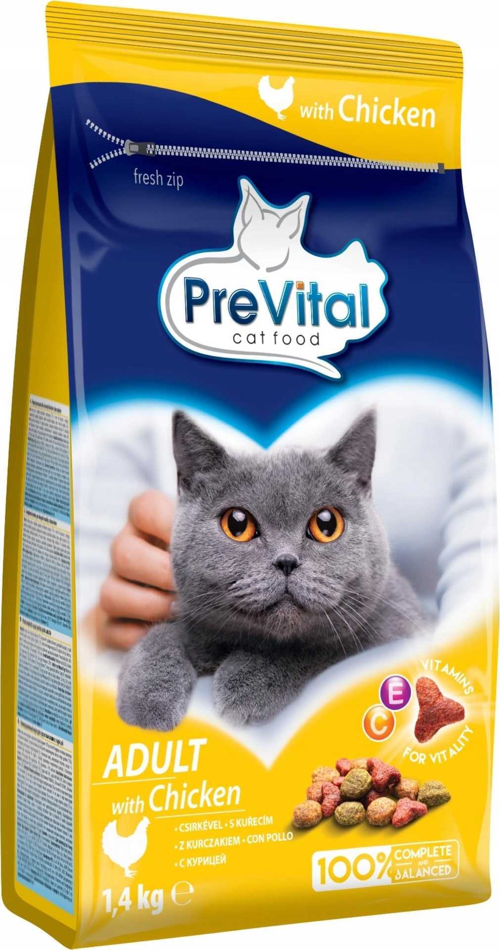 PREVITAL Cat Food Adult with Chicken - Dry Cat Food - 1.4 kg