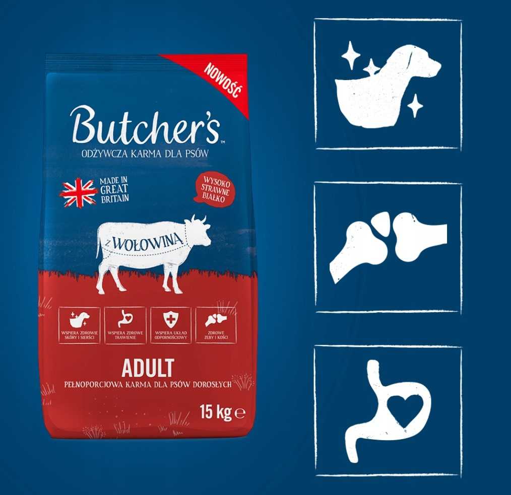 Butcher AND #x27;s BUTCHER AND #x27; AND #x27;S Natural AND amp; Healthy Dog with beef – dry dog food – 15