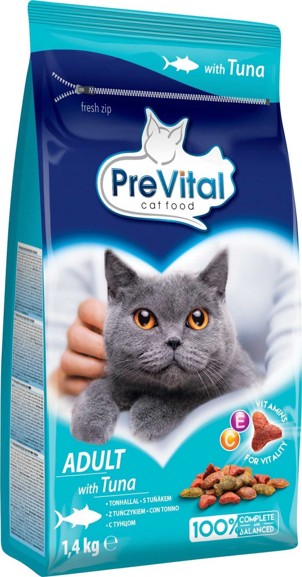 PREVITAL Adult Tuna - dry cat food - 1.4kg