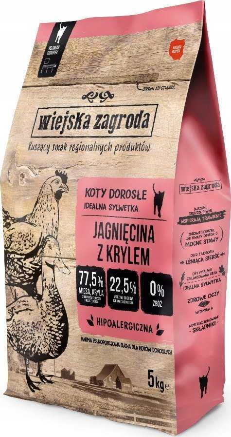 wiejska zagroda Rural Farm Lamb with Krill - dry cat food - 5 kg