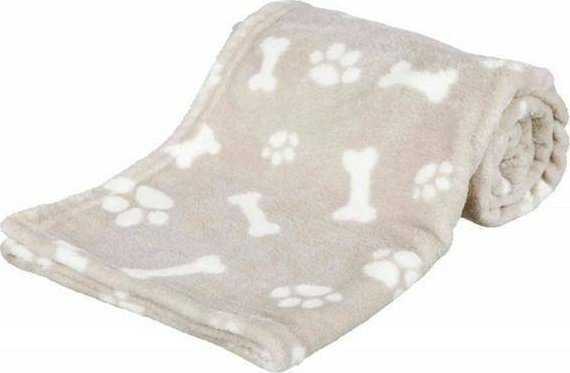 Trixie Kenny, blanket, beige, plush, 75 × 50 cm