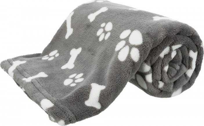 Trixie Kenny, blanket, grey, plush, 75 × 50 cm