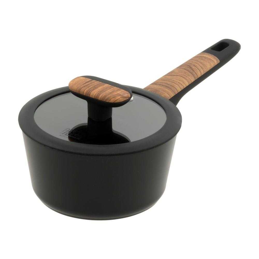 RESTO Kitchenware 93186 saucepan 1.4 L Round Black, Wood