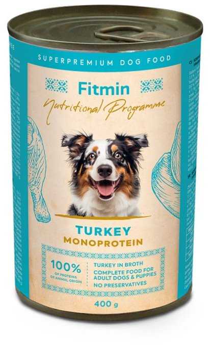 FITMIN Wet food program for dogs with turkey 400g