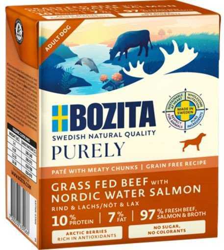 BOZITA Purely beef with salmon pâté with meat chunks