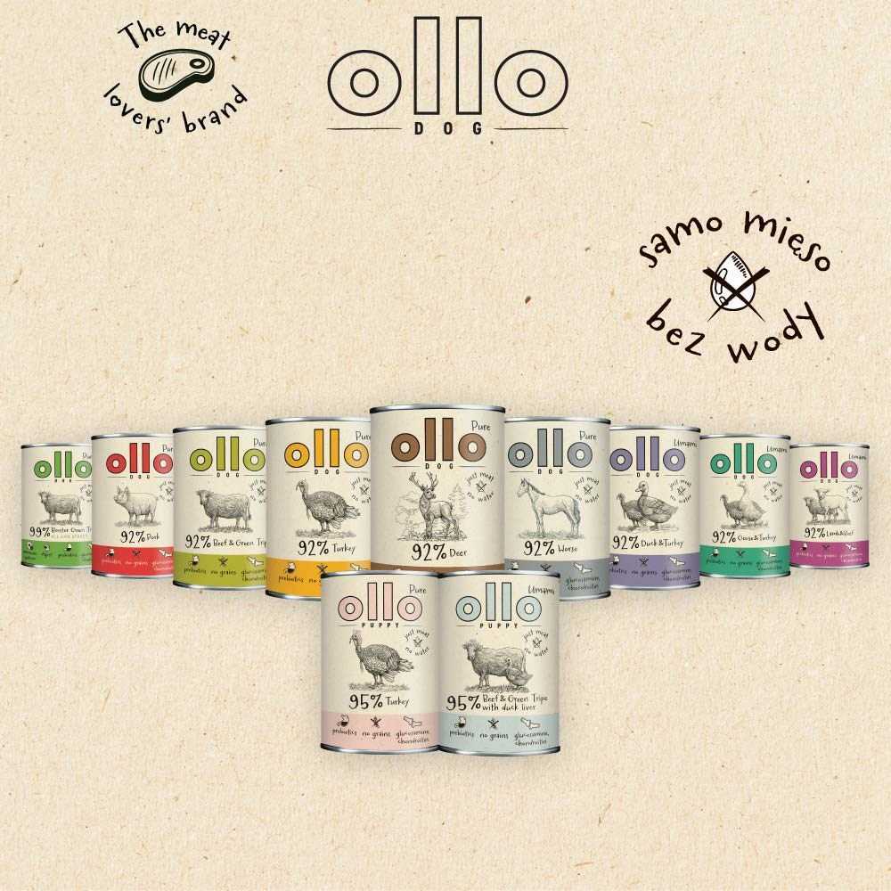 OLLO Puppy Pure Turkey - wet dog food - 850 g