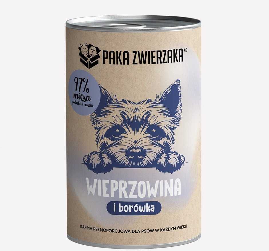 PAKA ZWIERZAKA Monoprotein pork with blueberry 400g