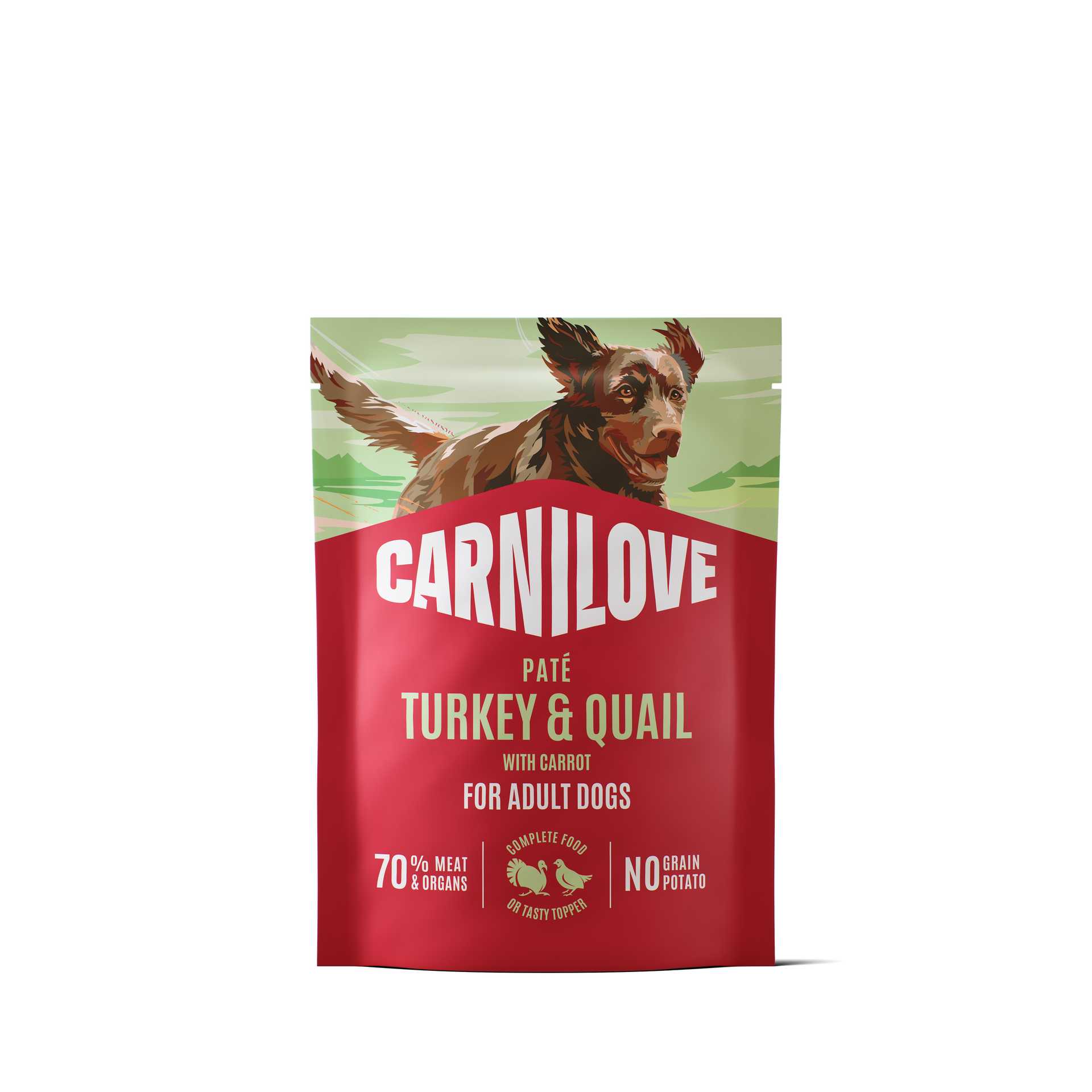 CARNILOVE Dog Adult Pate Turkey AND amp; Quail with Carrot 300 g