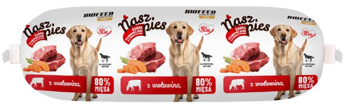BIOFEED Our Dog Baton with Beef 1kg