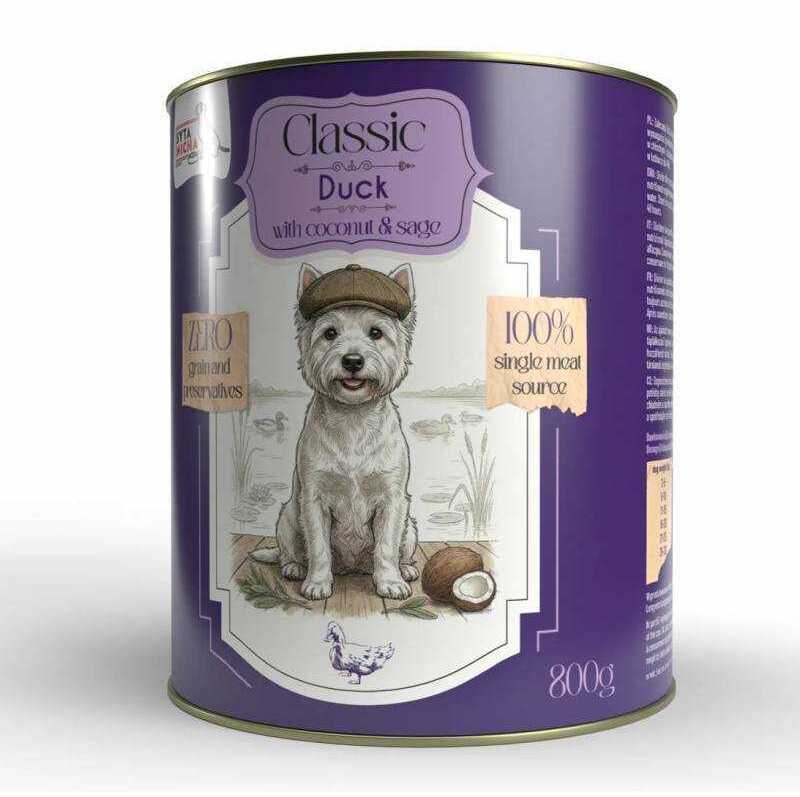 SYTA MICHA _8442607 wet food for dog duck with coconut, grain-free -