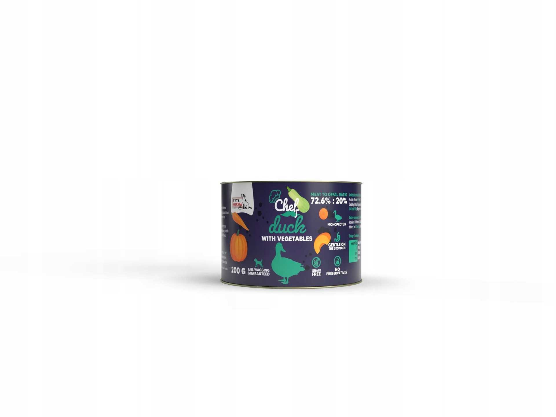 SYTA MICHA Chef Duck with vegetables Mono - wet dog food - 20