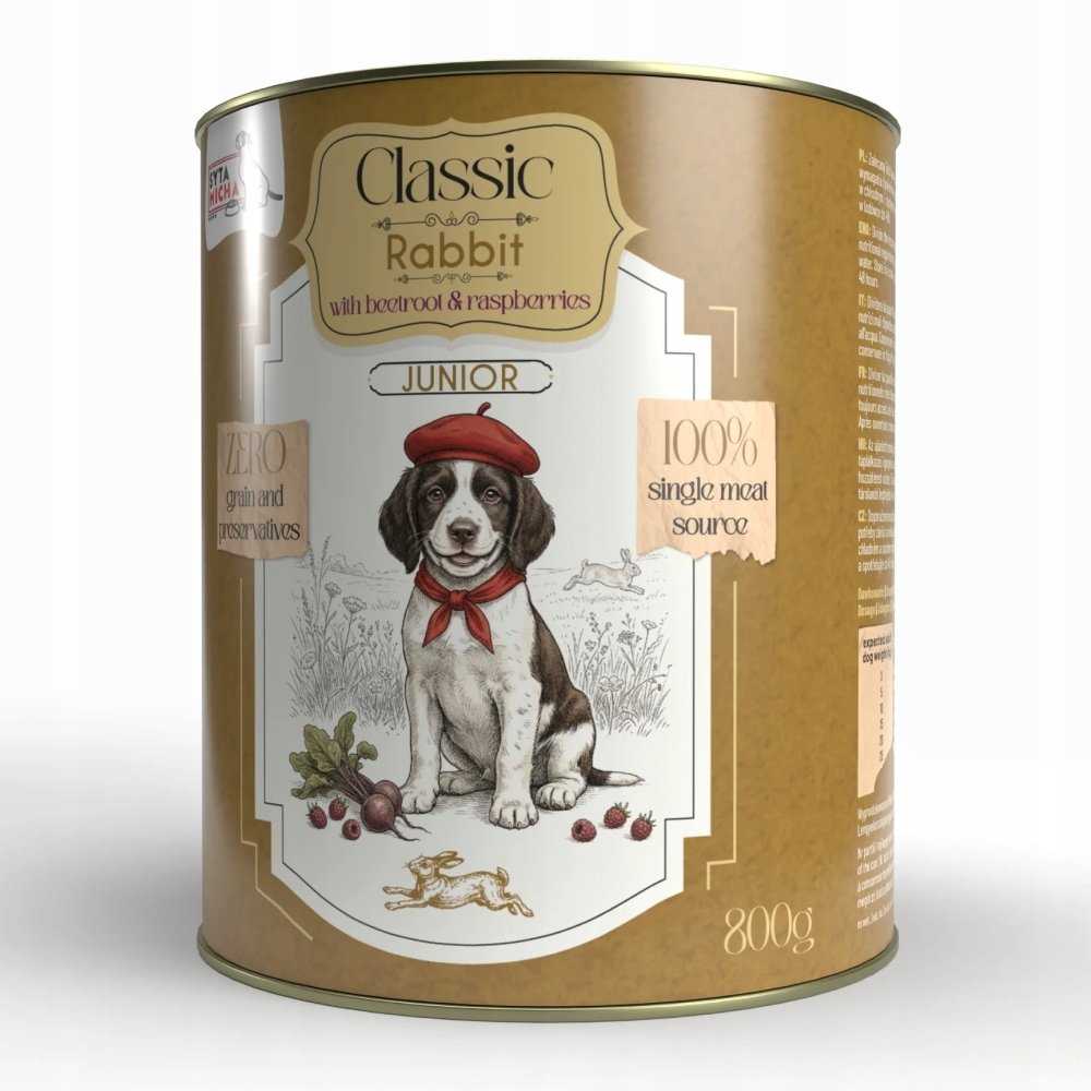 SYTA MICHA _8442611 wet food for puppies rabbit, beetroot and raspberries -