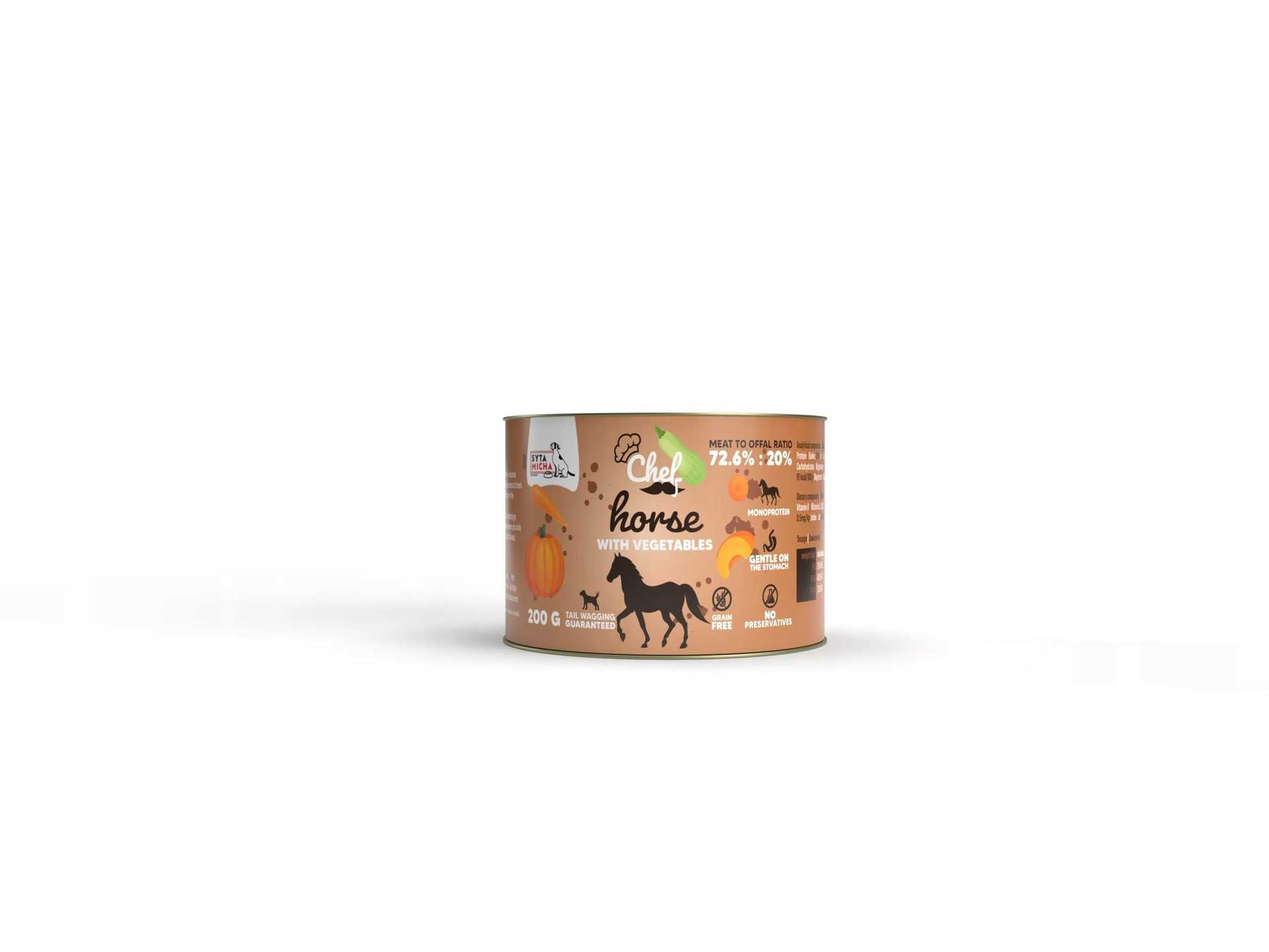 SYTA MICHA Chef Horse with vegetables Mono - wet dog food - 2