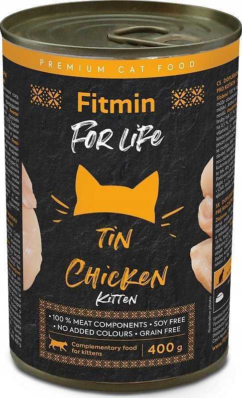 FITMIN For Life cat karma mokra z kurczakiem dla kociąt 400g