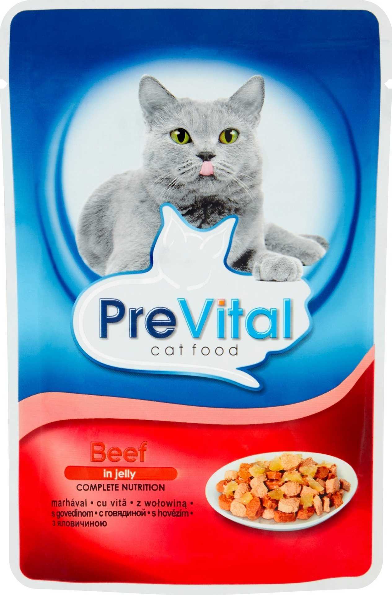 PREVITAL Beef in jelly - wet cat food - 100g