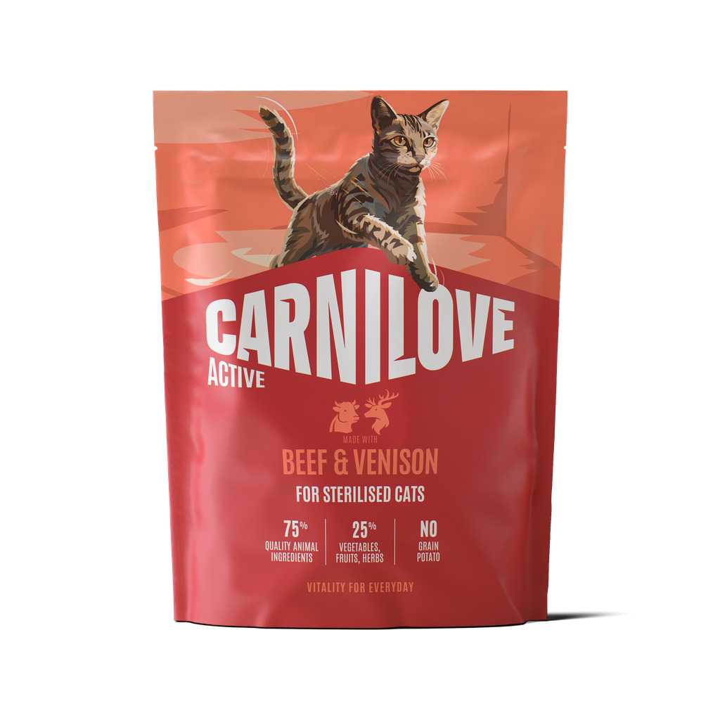 CARNILOVE Cat Active Sterilised Beef AND amp; Venison 0.4 kg