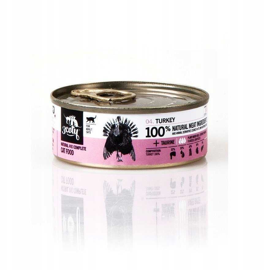 3coty Turkey - wet cat food - 80g
