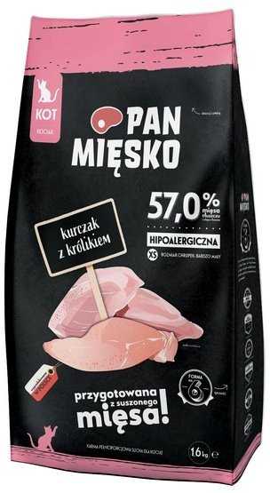 PAN MIĘSKO _7893148 Chicken with rabbit dry cat food crunchy X