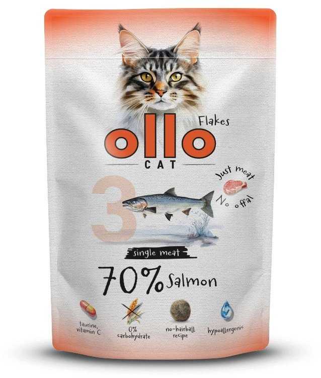 OLLO pouch no. 3 cat Salmon 85 g