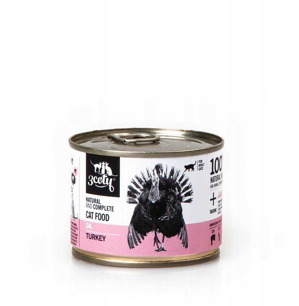 3coty TURKEY for Adult cats 180g