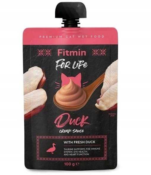 FITMIN cat For Life pouch cream sauce duck 100g