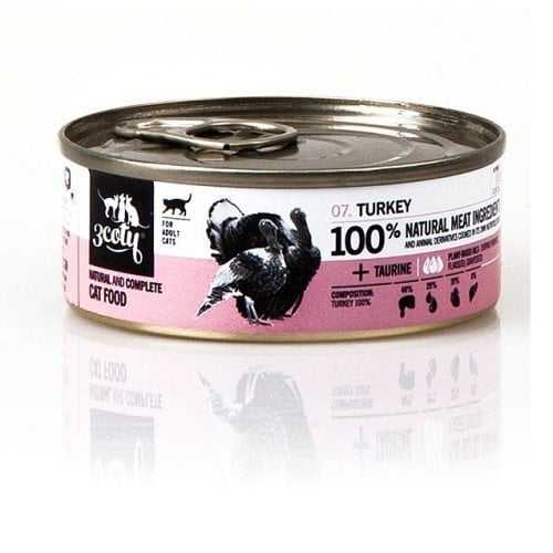 3coty _7858288 Turkey - wet cat food - 80g