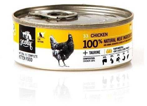 3coty Chicken For kittens - wet cat food - 80g