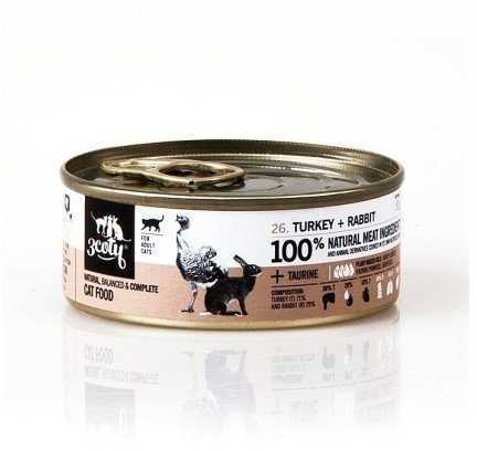 3coty Turkey with rabbit - wet cat food - 80g