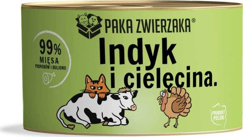 PAKA ZWIERZAKA Turkey with veal - wet cat food - 200g