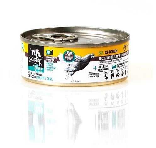 3coty Chicken Struvite care - wet cat food - 80g