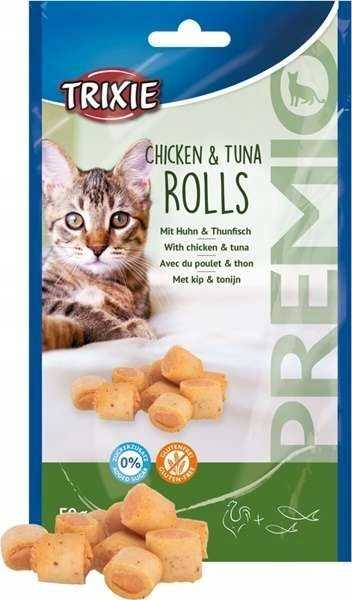Trixie PREMIO Chicken AND amp; Tuna Roll, cat treat, chicken