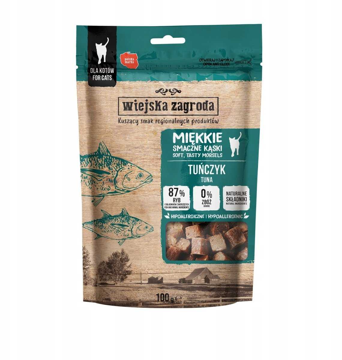 wiejska zagroda Treat for cats Soft tasty bites Tuńcz