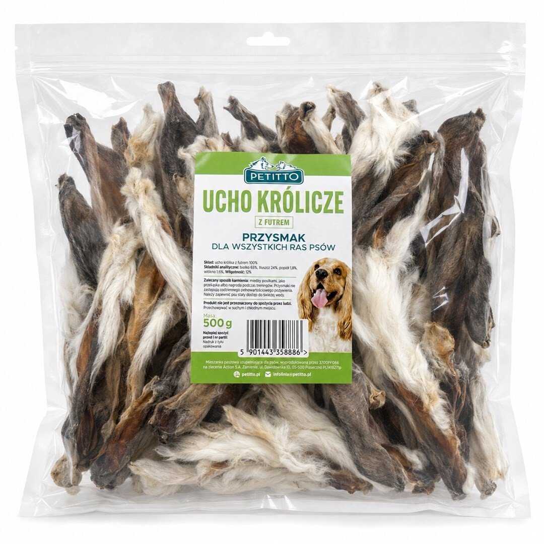 PETITTO - rabbit ears with fur - 500 g