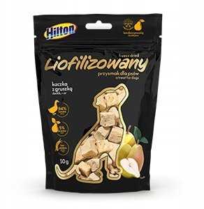 Hilton freeze-dried duck and pear treat for dogs 50g