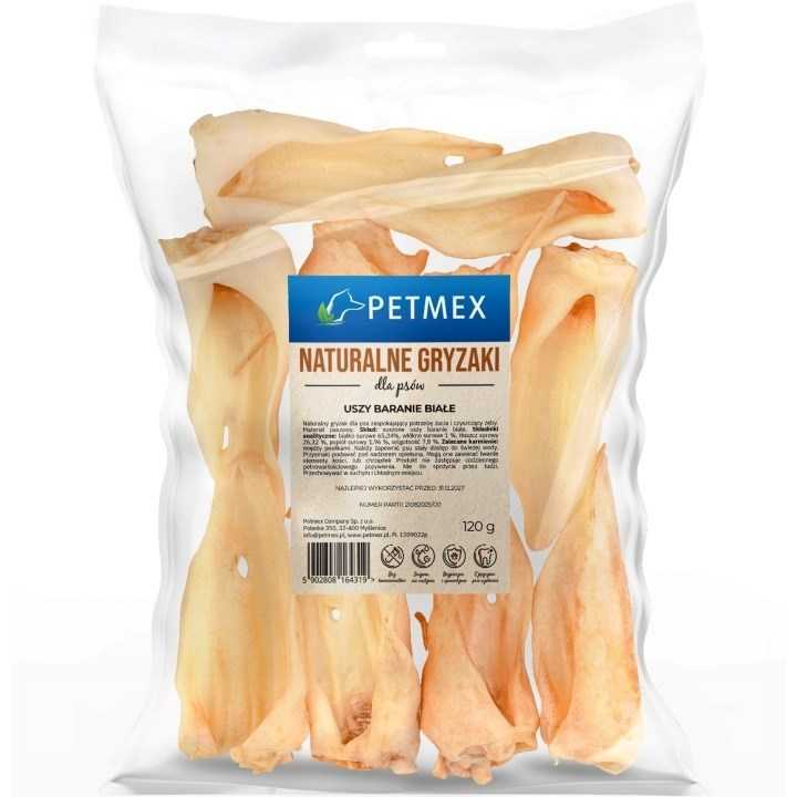 PETMEX White sheep ear cartilage dog treat 10pcs