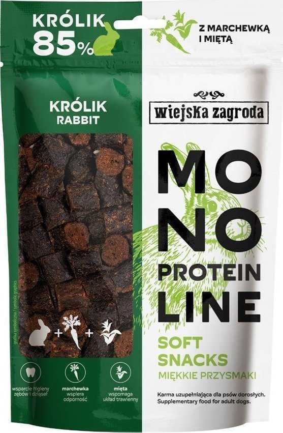 wiejska zagroda Monoprotein line Soft snacks Rabbit - dog tr