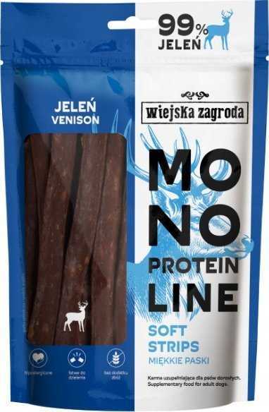 wiejska zagroda Monoprotein line Soft strips Deer - dog treat