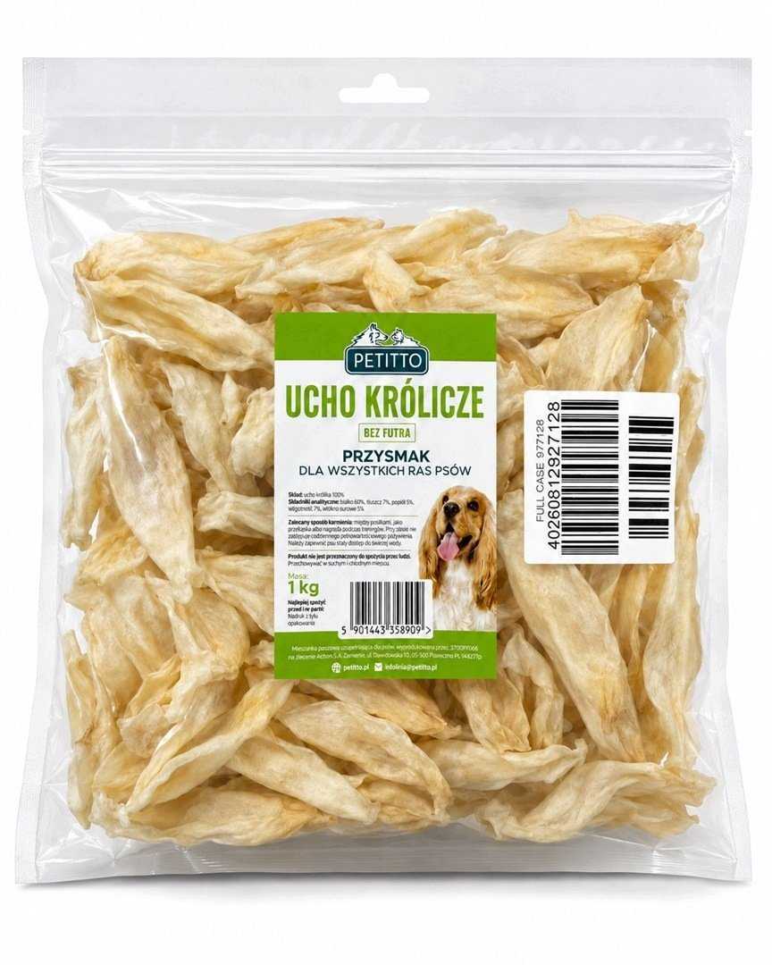 PETITTO - rabbit ear without fur -1 kg