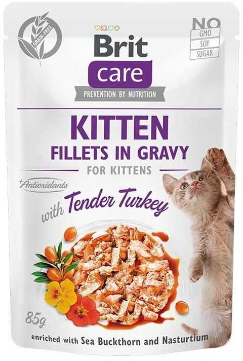 Brit Care Fillets in Gravy Kitten Tender Turkey 85g