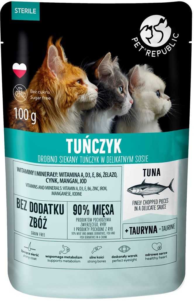 PetRepublic Finely Chopped Tuna in Sauce, 100g
