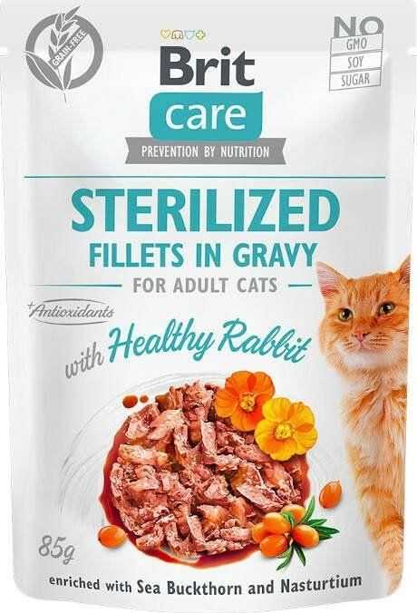 Brit Care Fillets in Gravy Sterilized Healthy Rabbit 85g
