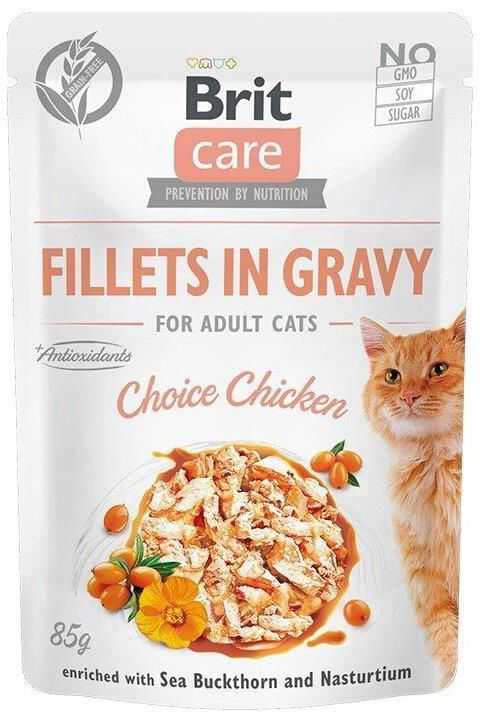 Brit Care Fillets in Gravy Adult Choice Chicken 85g